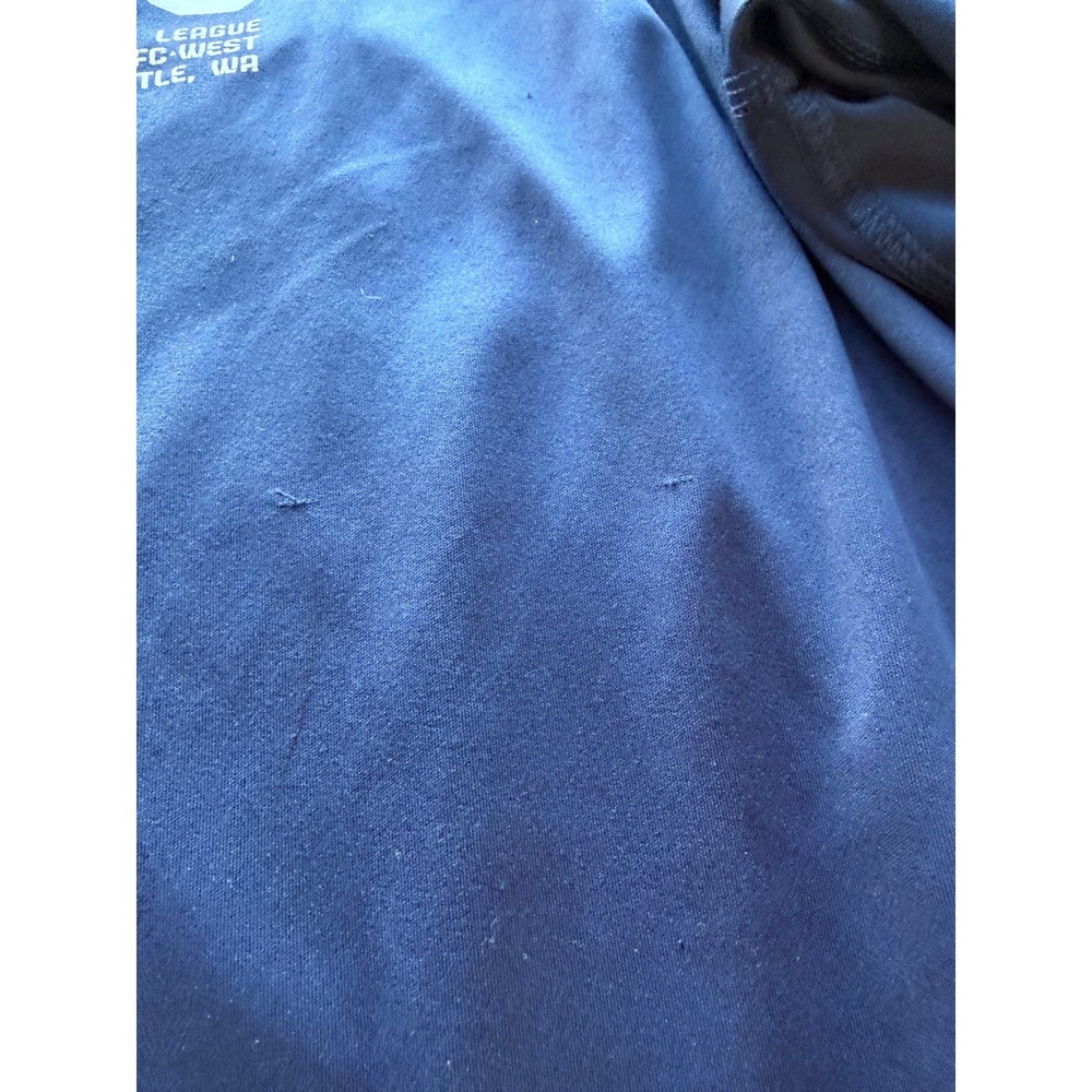 Vintage NFL Mens Seattle Seahawks Performance Equipment T-Shirt XL‎ Blue Y2 - Picture 6 of 9
